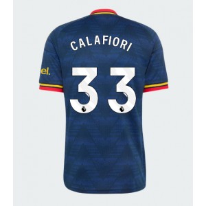 Arsenal Riccardo Calafiori #33 Jalkapallovaatteet Vieraspaita 2026-27 Lyhythihainen